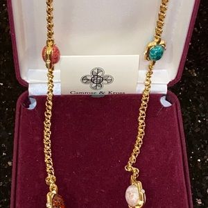 Camrose&Kross Gold Chain with Gemstones & Crystals